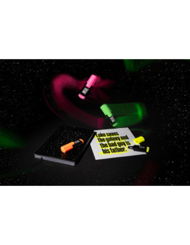 FC154215-10,Textmarker mini superfluorescent portocaliu Faber-castell - Set 10