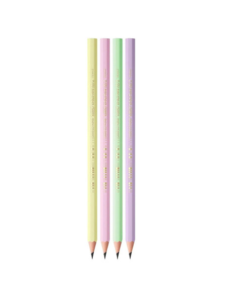 BC518307,Creion grafit hb fara guma eco evolution pastel 12/cut Bic