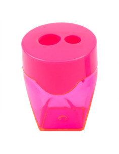 DLE39768-12,Ascutitoare plastic dubla cu container Deli - Set 12 2