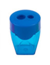 DLE39768-12,Ascutitoare plastic dubla cu container Deli - Set 12