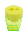 DLE39768-12,Ascutitoare plastic dubla cu container Deli - Set 12