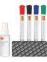 NB1903798,Kit whiteboard (4 markere + burete + rezerva + spray 50ml) Nobo
