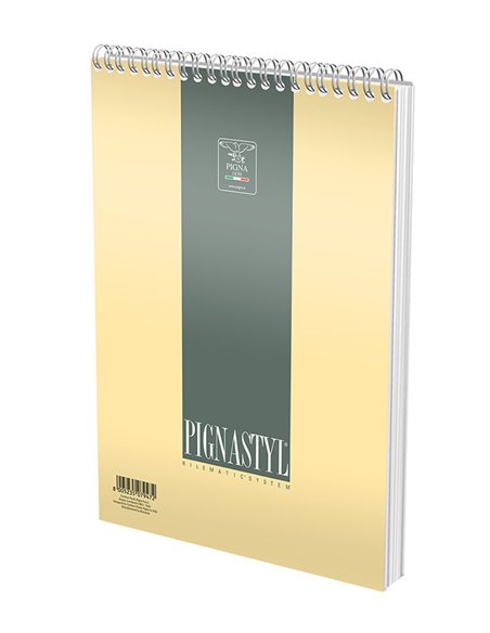 Bloc notes cu spira A4 Pigna Style, 60 file, matematica, Culori asortate