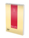 Bloc notes cu spira A4 Pigna Style, 60 file, matematica, Culori asortate