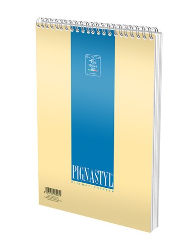 Bloc notes cu spira A4 Pigna Style, 60 file, matematica, Culori asortate