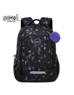 SC3386,Ghiozdan anatomic S-COOL URBAN, 43 x 29 x 22 cm, SHAPES
