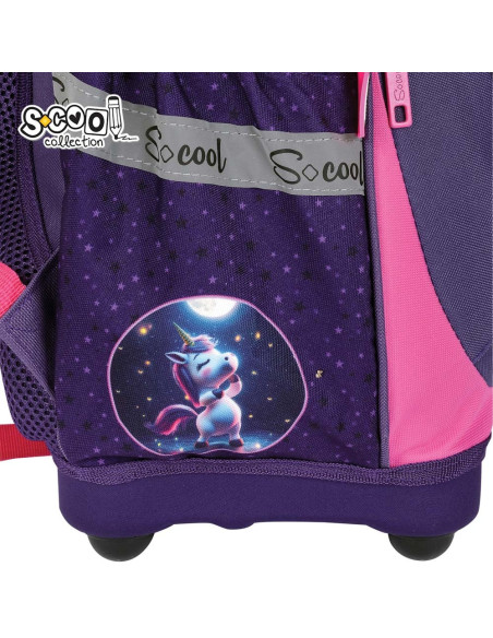 SC3336,Ghiozdan anatomic S-COOL, 39 x 33 x 18 cm, BELIEVE IN MAGIC