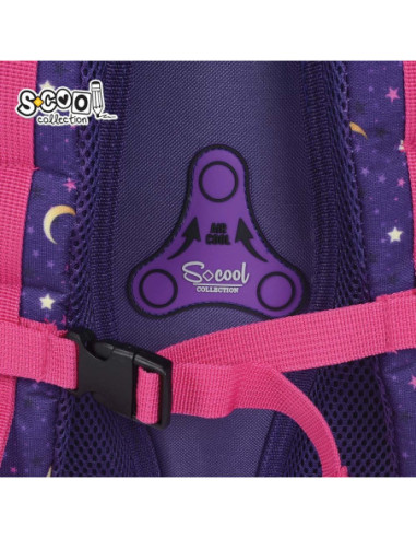 SC3336,Ghiozdan anatomic S-COOL, 39 x 33 x 18 cm, BELIEVE IN MAGIC