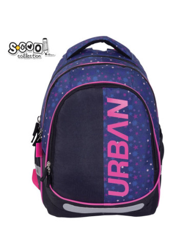 SC3358,Ghiozdan anatomic light S-COOL, URBAN, 41 x 28 x 17 cm, STARS