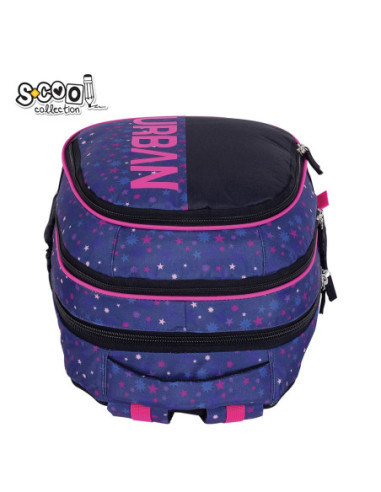 SC3358,Ghiozdan anatomic light S-COOL, URBAN, 41 x 28 x 17 cm, STARS