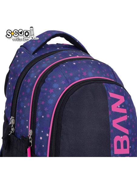SC3358,Ghiozdan anatomic light S-COOL, URBAN, 41 x 28 x 17 cm, STARS