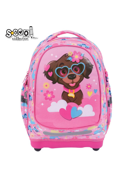 SC3338,Ghiozdan anatomic S-COOL, 39 x 33 x 18 cm, HAPPY RAINBOW