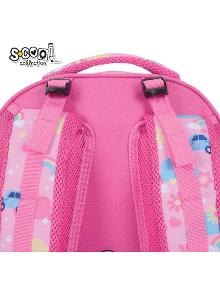 SC3338,Ghiozdan anatomic S-COOL, 39 x 33 x 18 cm, HAPPY RAINBOW