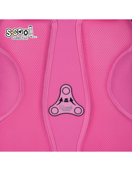 SC3338,Ghiozdan anatomic S-COOL, 39 x 33 x 18 cm, HAPPY RAINBOW