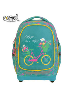 SC3364,Ghiozdan anatomic S-COOL, 39 x 33 x 18 cm, LET'S GO FOR A RIDE