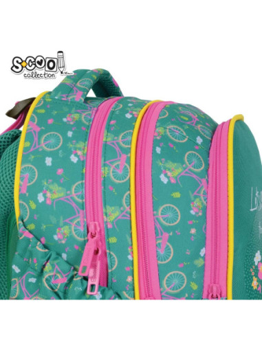SC3364,Ghiozdan anatomic S-COOL, 39 x 33 x 18 cm, LET'S GO FOR A RIDE