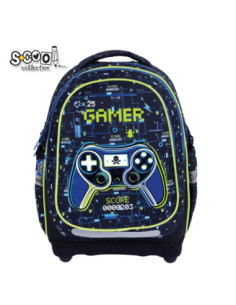 SC3339,Ghiozdan anatomic S-COOL, 39 x 33 x 18 cm, GAMER