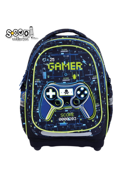 SC3339,Ghiozdan anatomic S-COOL, 39 x 33 x 18 cm, GAMER