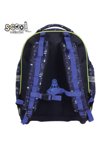 SC3339,Ghiozdan anatomic S-COOL, 39 x 33 x 18 cm, GAMER