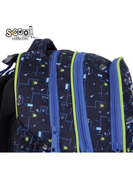 SC3339,Ghiozdan anatomic S-COOL, 39 x 33 x 18 cm, GAMER