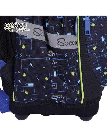 SC3339,Ghiozdan anatomic S-COOL, 39 x 33 x 18 cm, GAMER