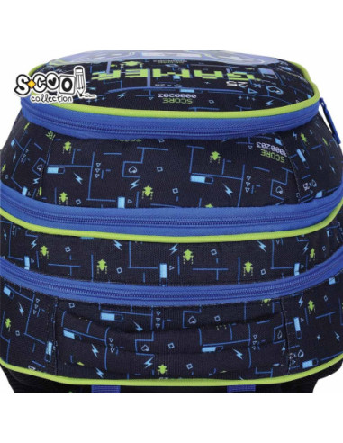 SC3339,Ghiozdan anatomic S-COOL, 39 x 33 x 18 cm, GAMER