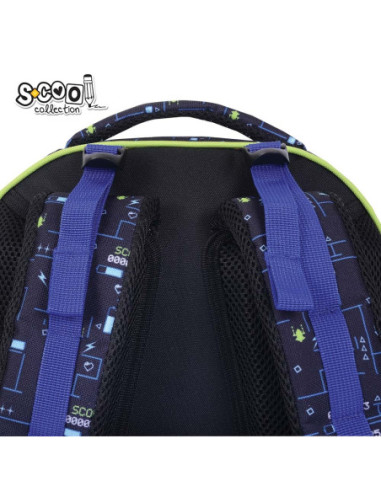 SC3339,Ghiozdan anatomic S-COOL, 39 x 33 x 18 cm, GAMER