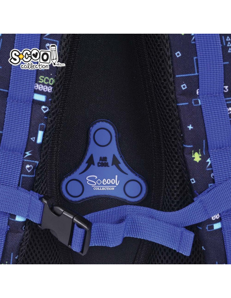 SC3339,Ghiozdan anatomic S-COOL, 39 x 33 x 18 cm, GAMER