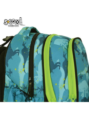 SC3340,Ghiozdan anatomic S-COOL, 39 x 33 x 18 cm, DINO