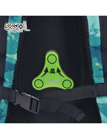 SC3340,Ghiozdan anatomic S-COOL, 39 x 33 x 18 cm, DINO