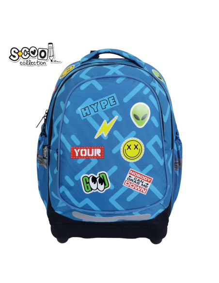 SC3365,Ghiozdan anatomic S-COOL, 39 x 33 x 18 cm, STICKER