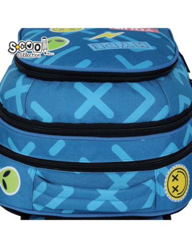 SC3365,Ghiozdan anatomic S-COOL, 39 x 33 x 18 cm, STICKER