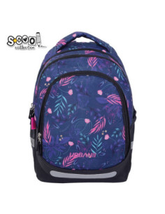 SC3356,Ghiozdan anatomic light S-COOL, URBAN, 41 x 28 x 17 cm, LEAVES
