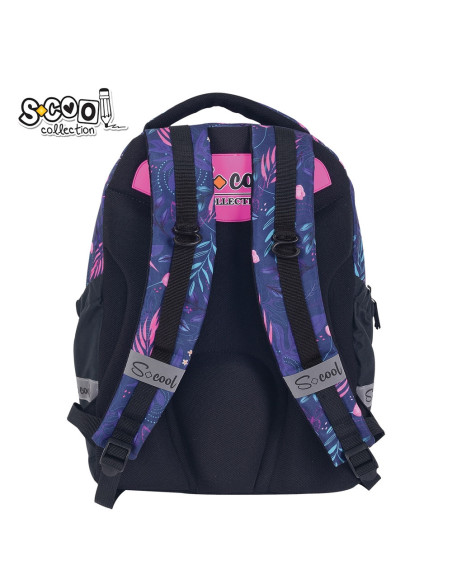 SC3356,Ghiozdan anatomic light S-COOL, URBAN, 41 x 28 x 17 cm, LEAVES