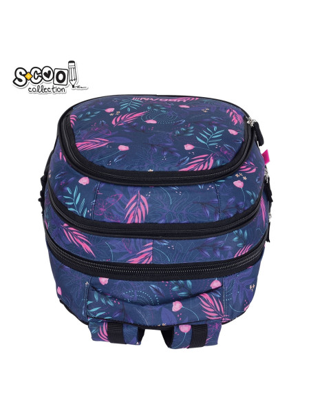 SC3356,Ghiozdan anatomic light S-COOL, URBAN, 41 x 28 x 17 cm, LEAVES