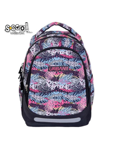 SC3357,Ghiozdan anatomic light S-COOL, URBAN, 41 x 28 x 17 cm, PATTERN