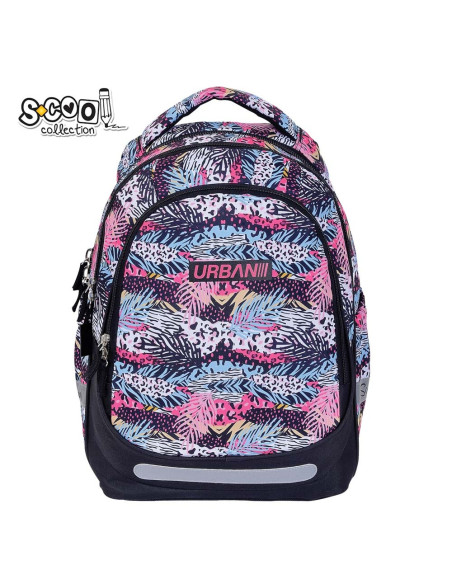 SC3357,Ghiozdan anatomic light S-COOL, URBAN, 41 x 28 x 17 cm, PATTERN