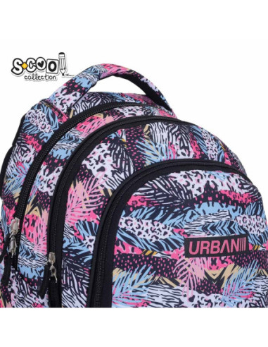 SC3357,Ghiozdan anatomic light S-COOL, URBAN, 41 x 28 x 17 cm, PATTERN