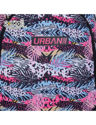 SC3357,Ghiozdan anatomic light S-COOL, URBAN, 41 x 28 x 17 cm, PATTERN