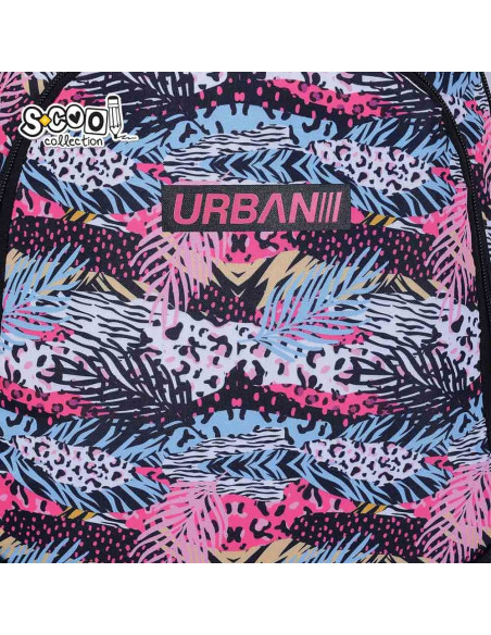 SC3357,Ghiozdan anatomic light S-COOL, URBAN, 41 x 28 x 17 cm, PATTERN