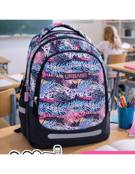 SC3357,Ghiozdan anatomic light S-COOL, URBAN, 41 x 28 x 17 cm, PATTERN