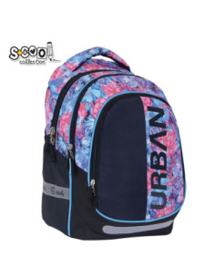SC3359,Ghiozdan anatomic light S-COOL, URBAN, 41 x 28 x 17 cm, FLOWERS 2