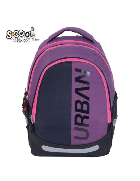 SC3360,Ghiozdan anatomic light S-COOL, URBAN, 41 x 28 x 17 cm, PINK