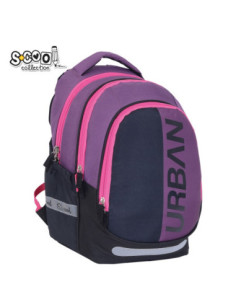 SC3360,Ghiozdan anatomic light S-COOL, URBAN, 41 x 28 x 17 cm, PINK 2