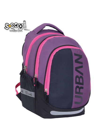 SC3360,Ghiozdan anatomic light S-COOL, URBAN, 41 x 28 x 17 cm, PINK