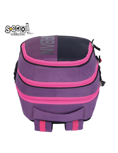 SC3360,Ghiozdan anatomic light S-COOL, URBAN, 41 x 28 x 17 cm, PINK