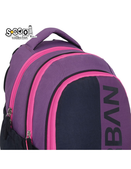 SC3360,Ghiozdan anatomic light S-COOL, URBAN, 41 x 28 x 17 cm, PINK