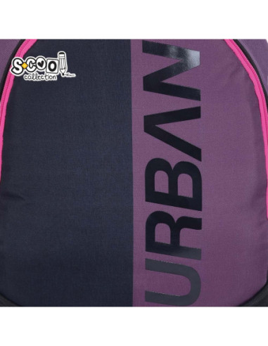 SC3360,Ghiozdan anatomic light S-COOL, URBAN, 41 x 28 x 17 cm, PINK