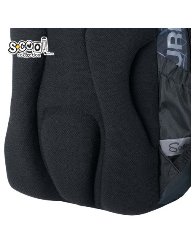 SC3374,Ghiozdan anatomic light S-COLL, URBAN, 41 X 28 X 17 cm, motiv HONNEY COMB