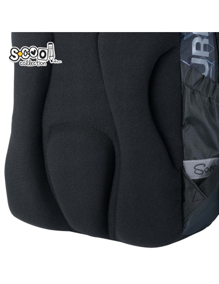 SC3374,Ghiozdan anatomic light S-COLL, URBAN, 41 X 28 X 17 cm, motiv HONNEY COMB